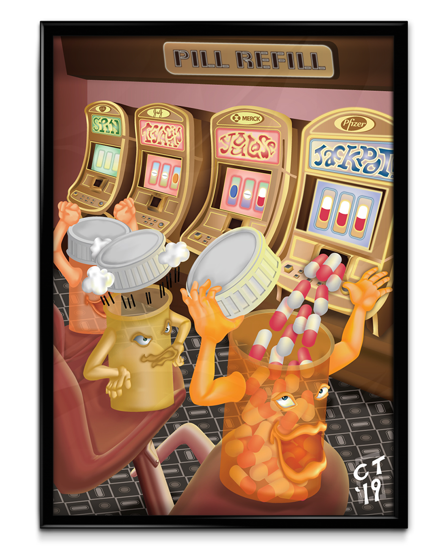 Pill Refill: How I Used The Gradient Mesh Tool