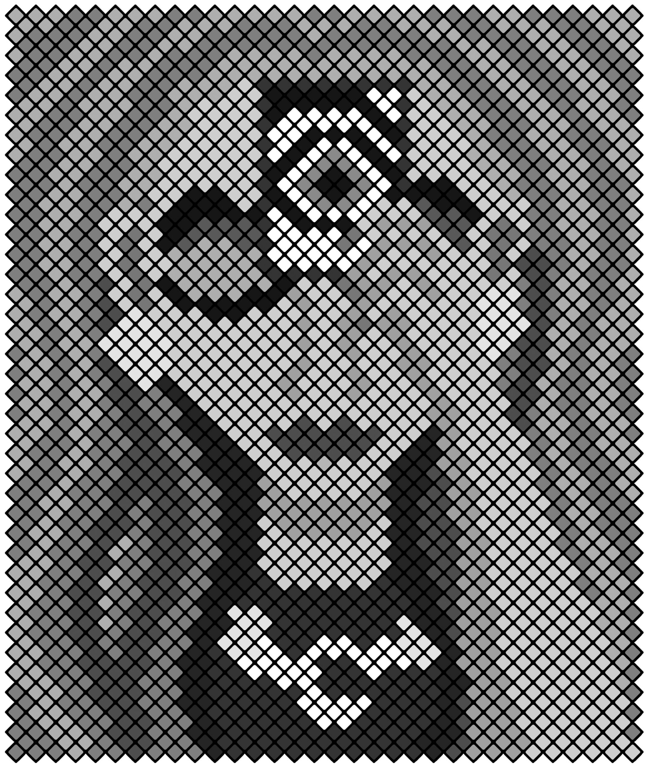 puzzle answer image of a tarot reader holding a third eye card on her forehead.